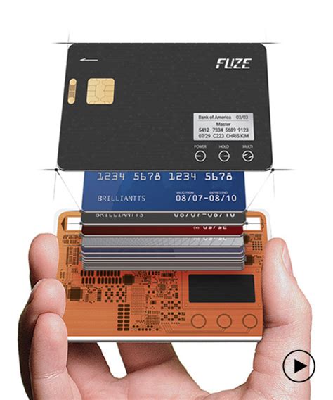 the fuze card slims down your whole wallet into one nifty smartcard